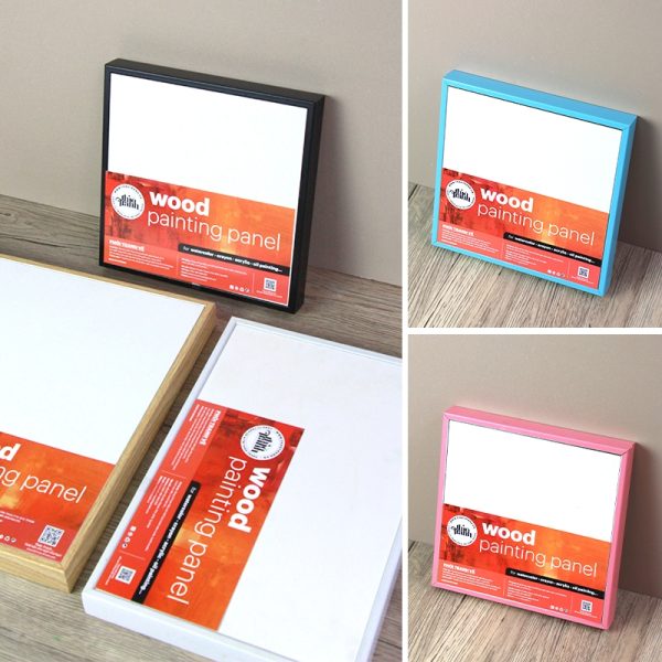 Tấm Canvas Panel (20x20cm) Bằng Ván Gỗ – Đóng Sẵn Khung Thảo Tranh – Canvas Vẽ Tranh, Toan Vẽ Tranh