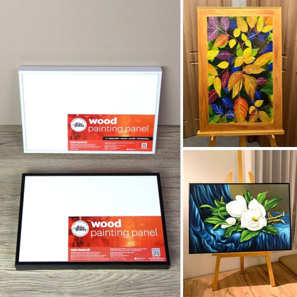 Tấm Canvas Panel (20x30cm) Bằng Ván Gỗ – Đóng Sẵn Khung Thảo Tranh – Canvas Vẽ Tranh, Toan Vẽ Tranh
