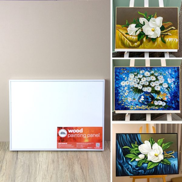Tấm Canvas Panel (30x40cm) Bằng Ván Gỗ – Đóng Sẵn Khung Thảo Tranh – Canvas Vẽ Tranh, Toan Vẽ Tranh